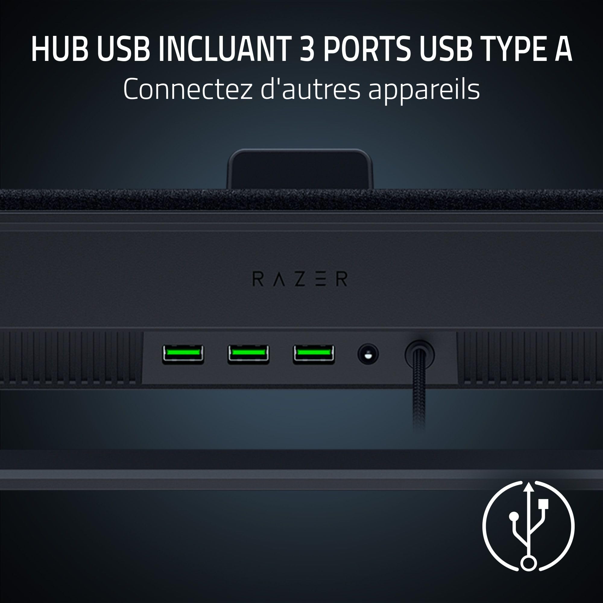 Razer Support de Refroidissement Intelligent pour Ordinateurs Portables 14-18 Pouces Chambre de Pression étanche à l'air Noir