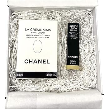Amazon ギフトbox付き Chanel シャネル ラ クレーム マン ルージュ ココ ボーム ハンドクリーム リップクリーム セット リップケア コスメ 保湿 名入れ セット 名入れなし Chanel ハンドクリーム ハンドローション