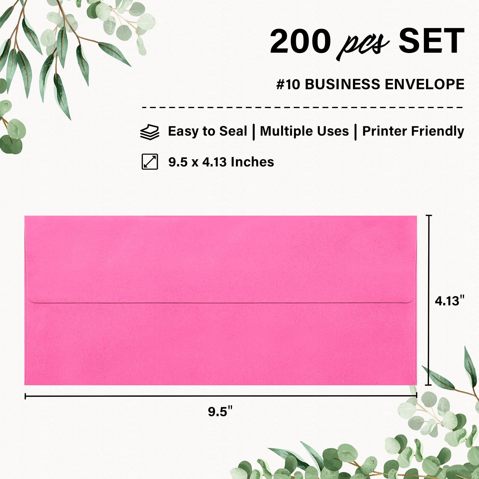 Confezione da 200 buste da lavoro n. 10, autosigillanti, standard, per