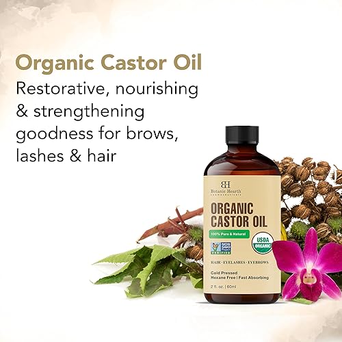 Miniatura 154 de Botanic Hearth Aceite de cafeína y batana para el crecimiento del cabello (6.7 onzas líquidas), tratamiento nutritivo y fortalecedor del cabello