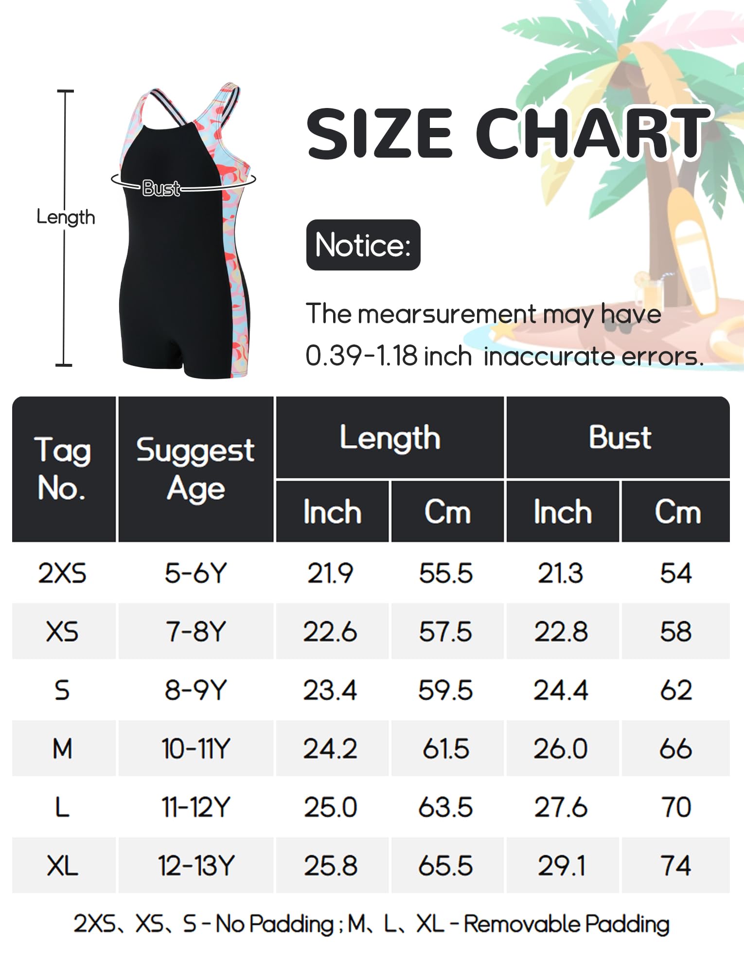 Maillot de Bain Une Pièce Enfant Fille Combinaison de Natation à Séchage Rapide Rashguards sans Manche Dos Nageur 5-13 Ans