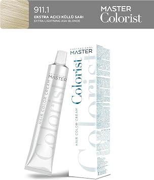 Professional Tüp Saç Boyası Boya 60 ml 911.1 Ekstra Açıcı Küllü Sarı