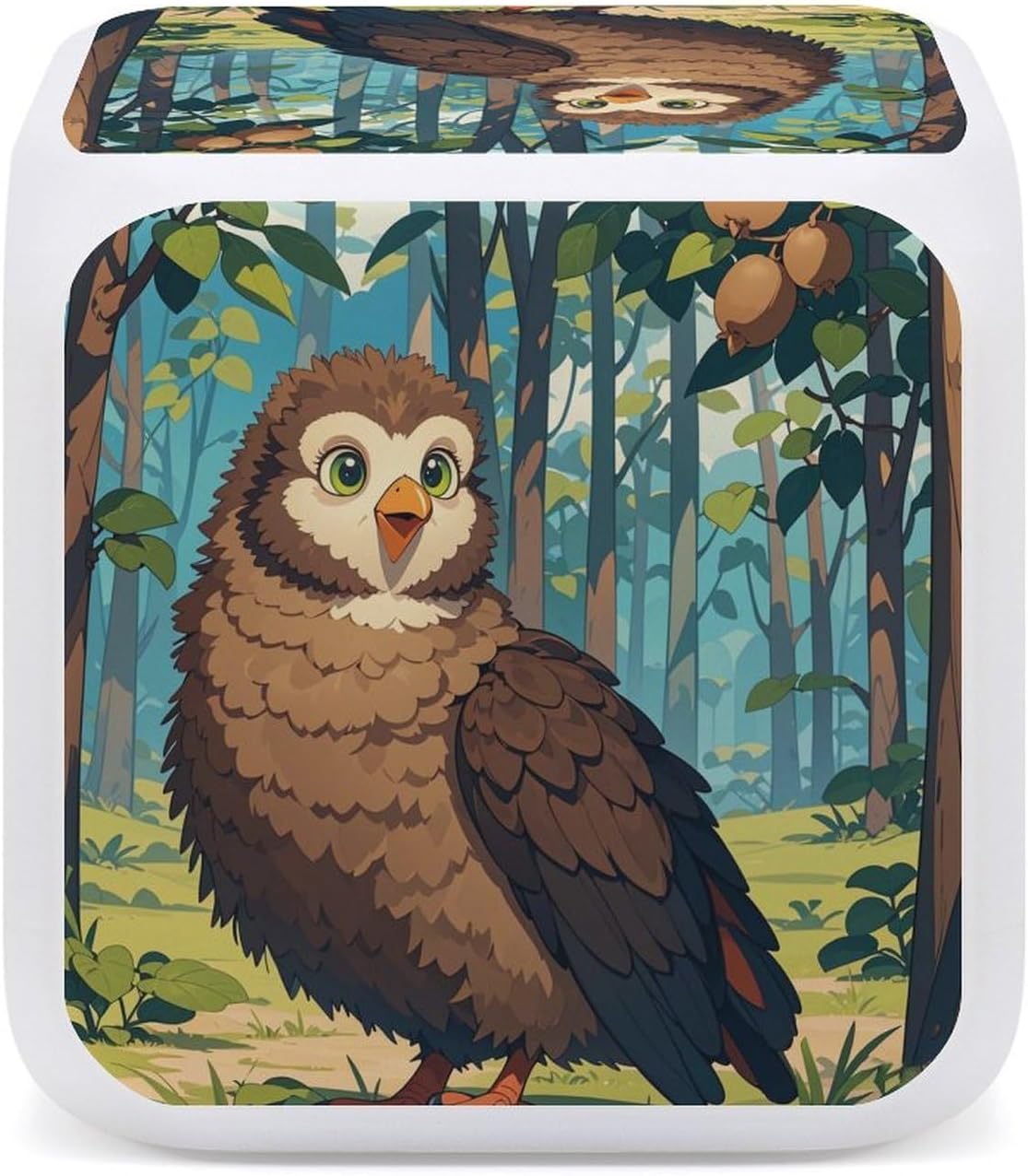 Kiwi Birds Cute 7 Color Changing Night Light Alarm Clock Smart Digital LED Clock with Temperature, Date & Week Display - Easy to Use Wake-up Clock for Heavy Sleepers image 5