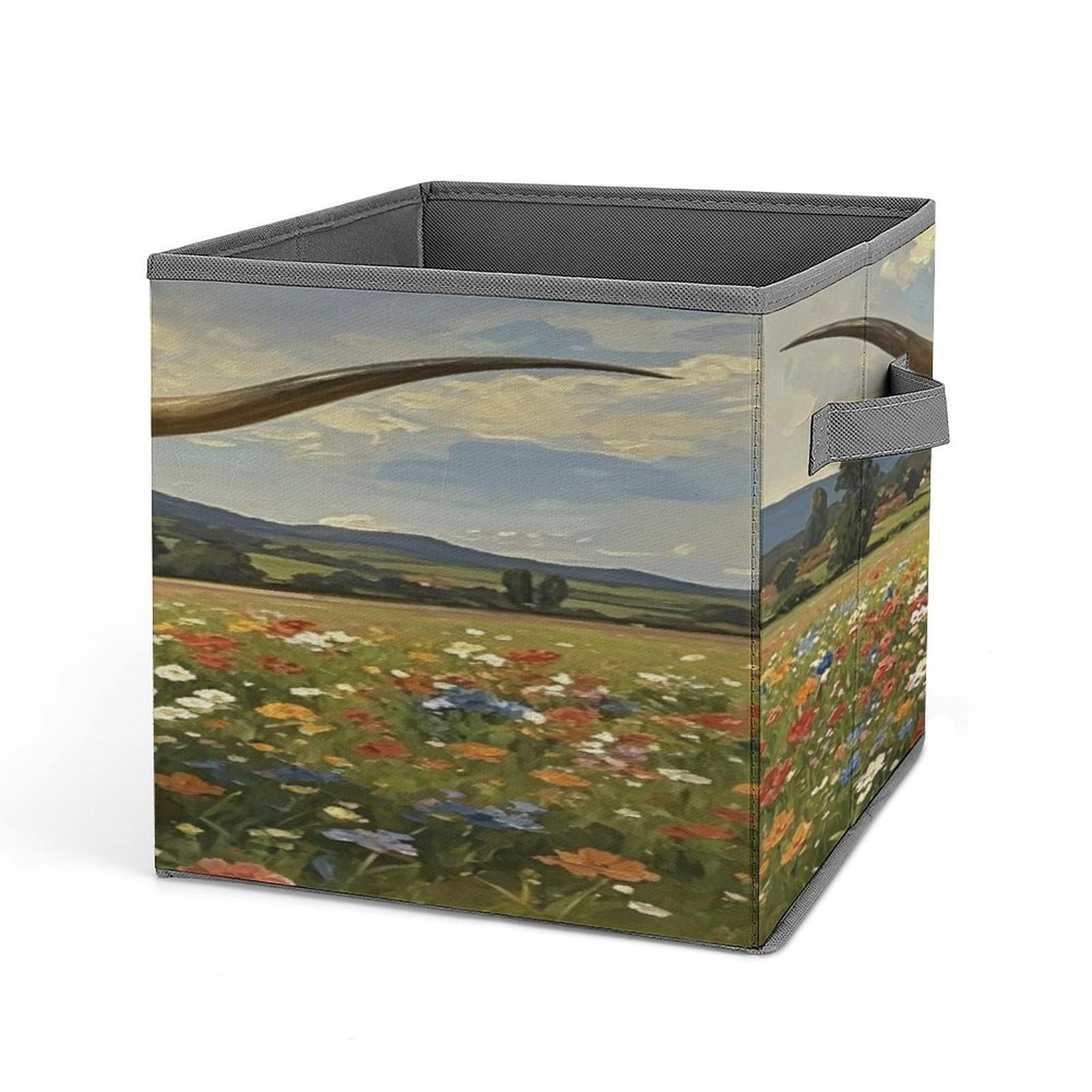 Fekiloot Style Longhorn Cow Storage Bins Storage Baskets
