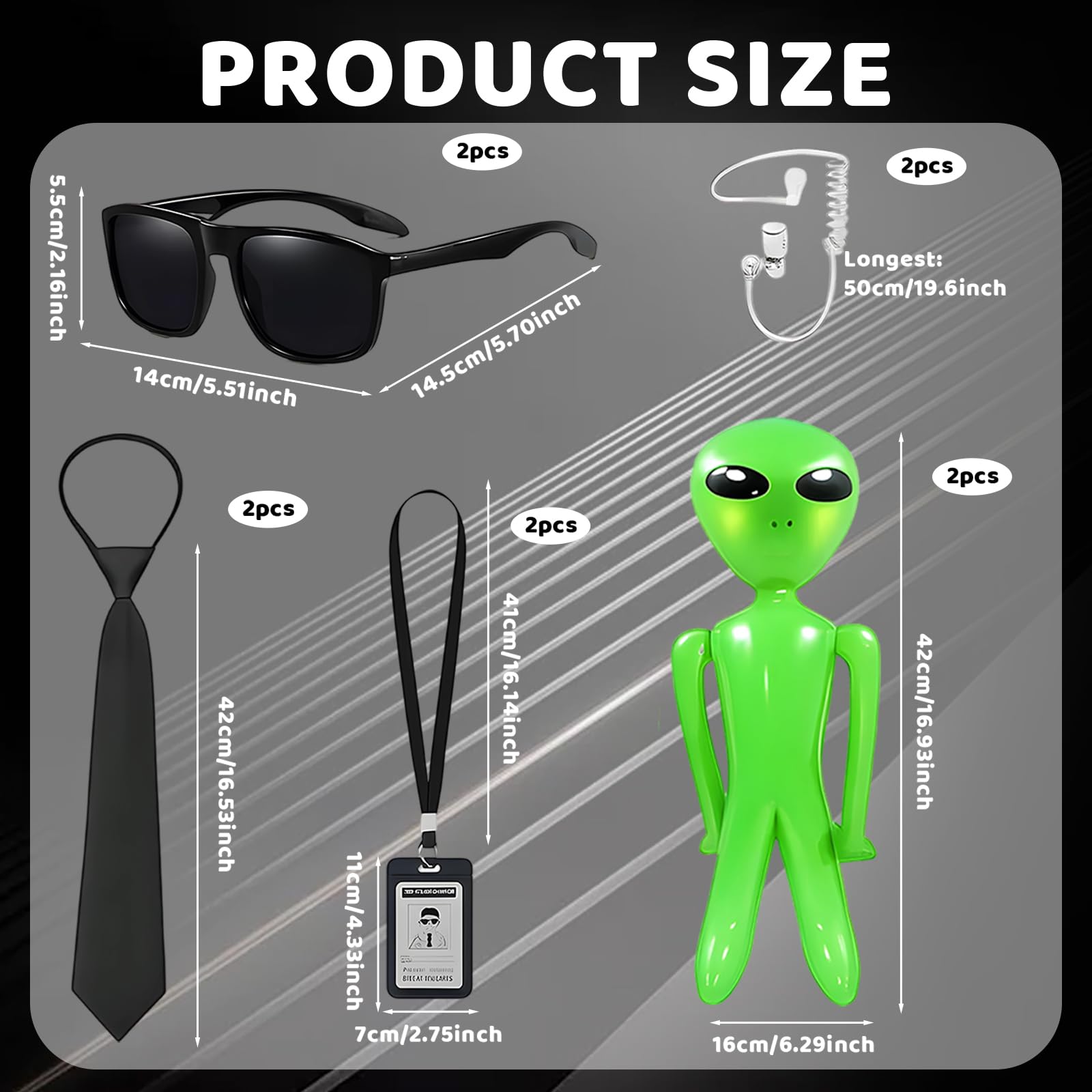 Men in Black Costume Accessories, Halloween Costumes - Image 2