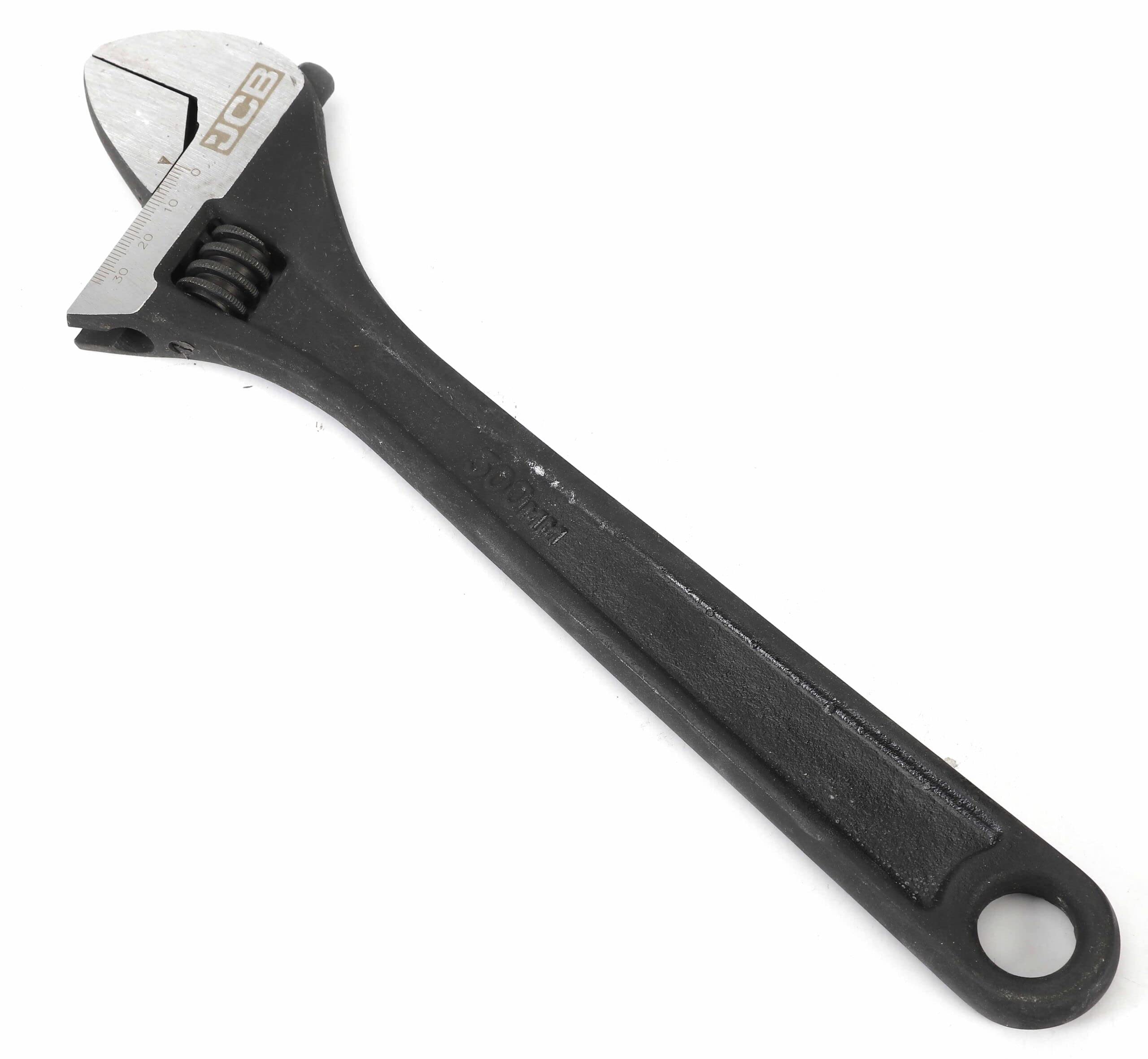 JCB 300mm 12'' Adjustable Wrench, Heavy-Duty Forged Steel, Chrome