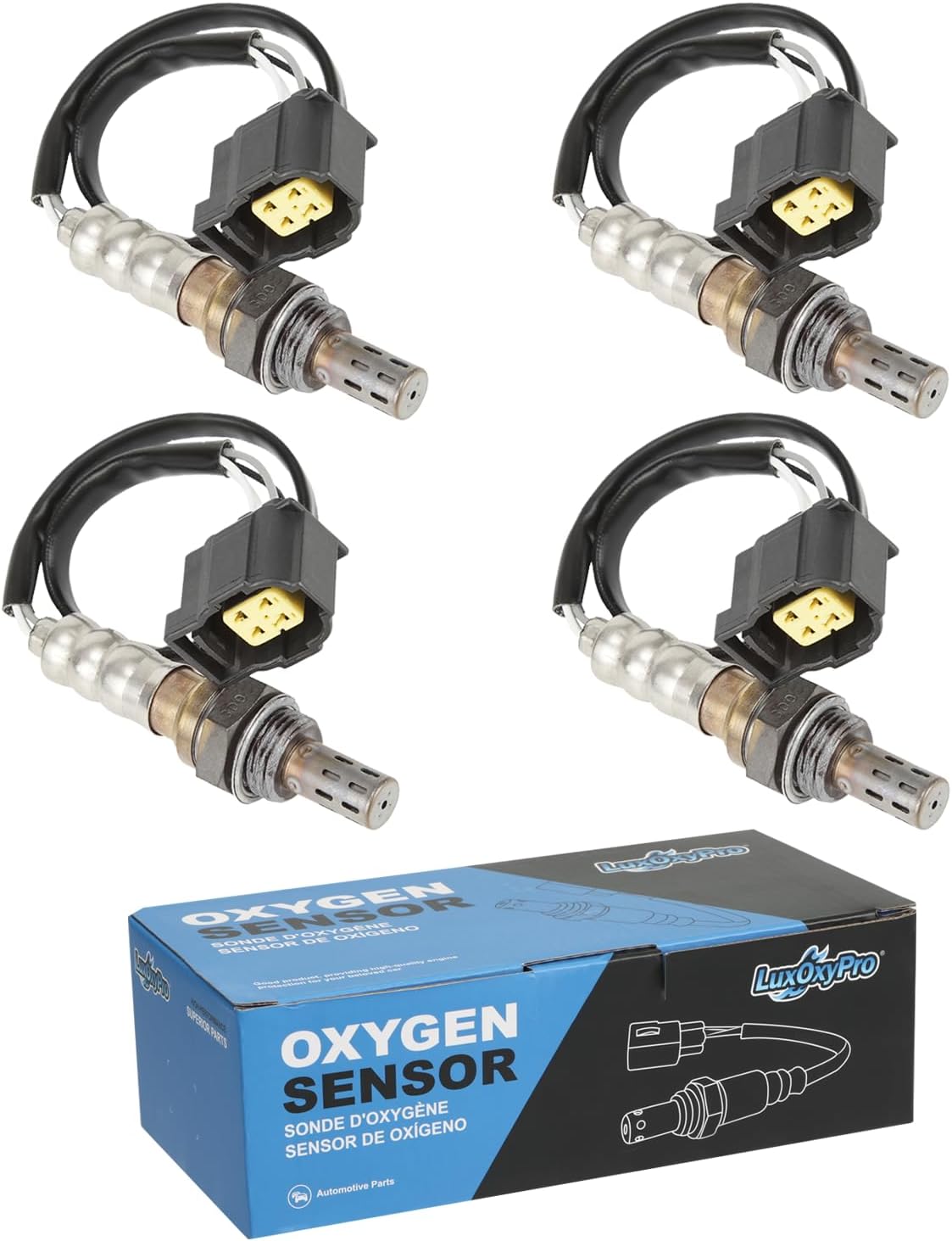 Oxygen O2 Sensor Upstream and Downstream for Dodge Avenger Caravan Charger Dakota Grand Caravan Nitro Stratus, for Jeep Cherokee Commander Grand Wrangler JK, for Chry 200, Replace 56028994AA 4Pcs