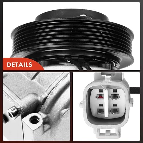 Miniatura 8 de A-Premium Compresor de aire acondicionado de CA con embrague compatible con Toyota Camry 3.0L 1994-2001, Avalon 3.0L 1995-1999, Solara 3.0L