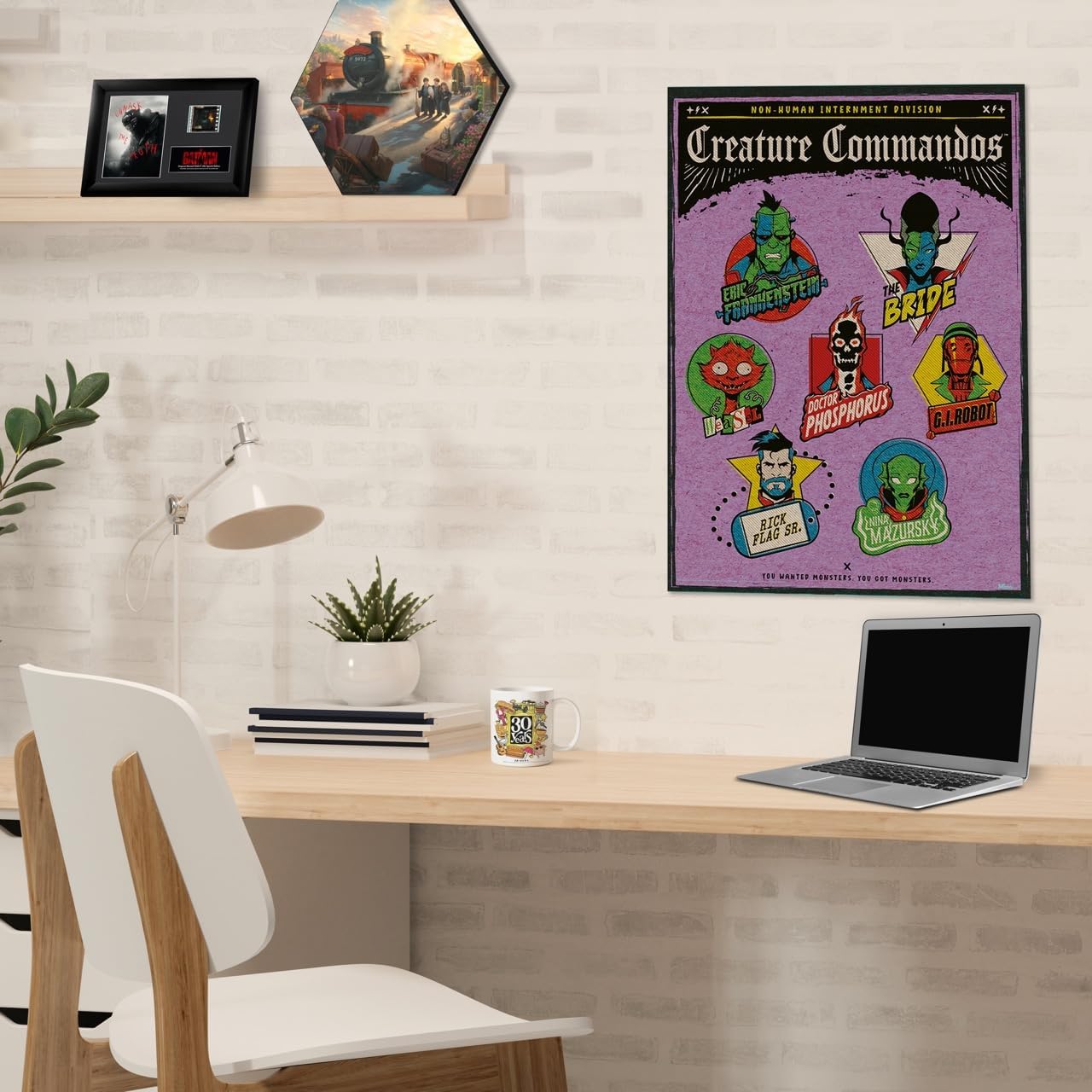MIGHTYPRINT Trend Setters – DC Comics – Creature Commandos – Headshots – Durable 17” x 24 Wall Art – NOT Made of Paper – Officially Licensed Collectible MP17241030