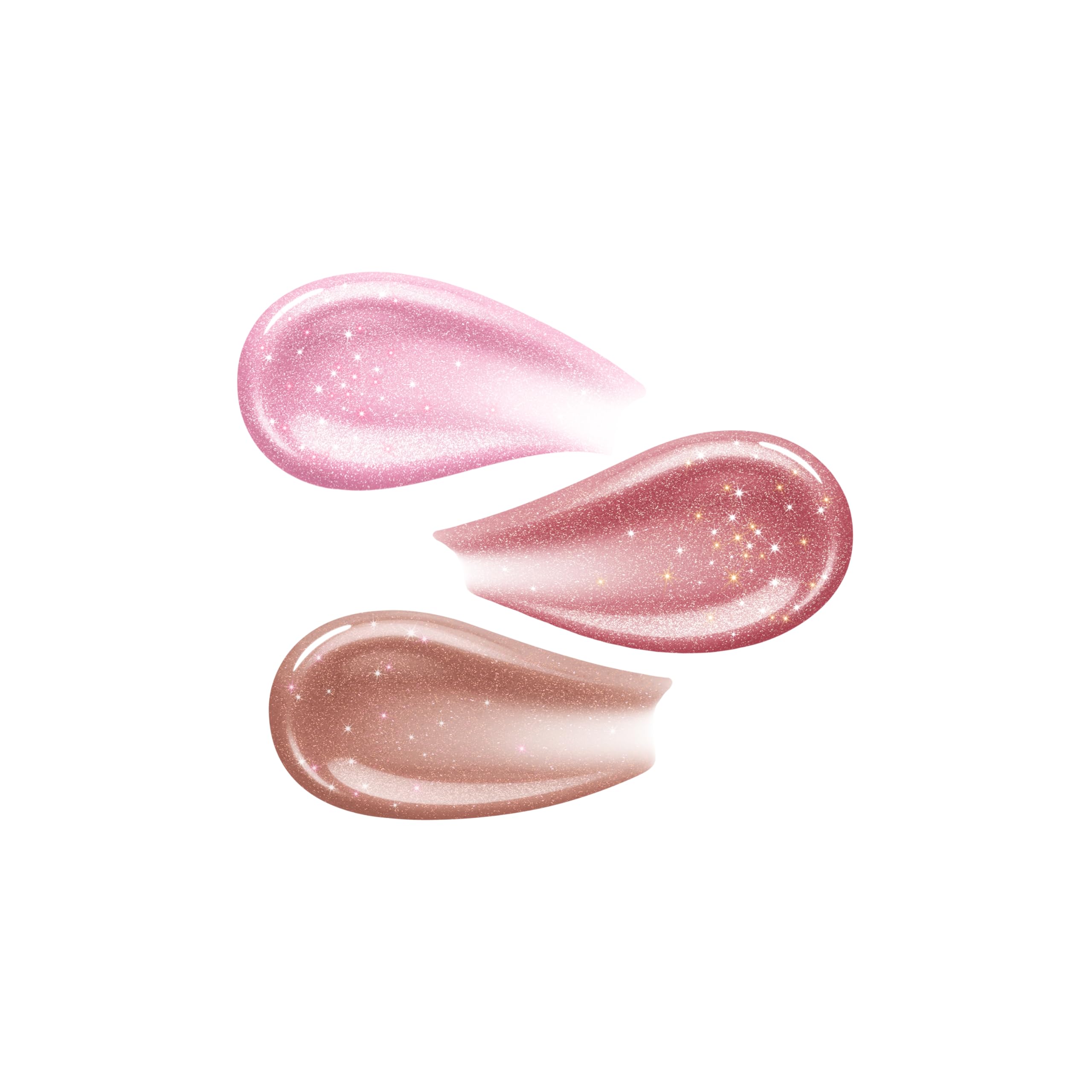 KIKO Milano Glossy Lip Set Mini, Kit Lèvres : 3 Mini Brillants À Lèvres Hydratants Effet Volumateur 3D