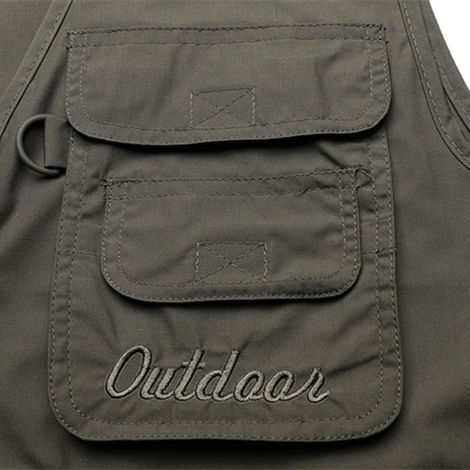 Chaleco para Hombre Chaleco con Multibolsillos Sin Mangas Chaleco De Pesca Casual para Exteriores Chaqueta De Fotografía De Viaje Multifuncional