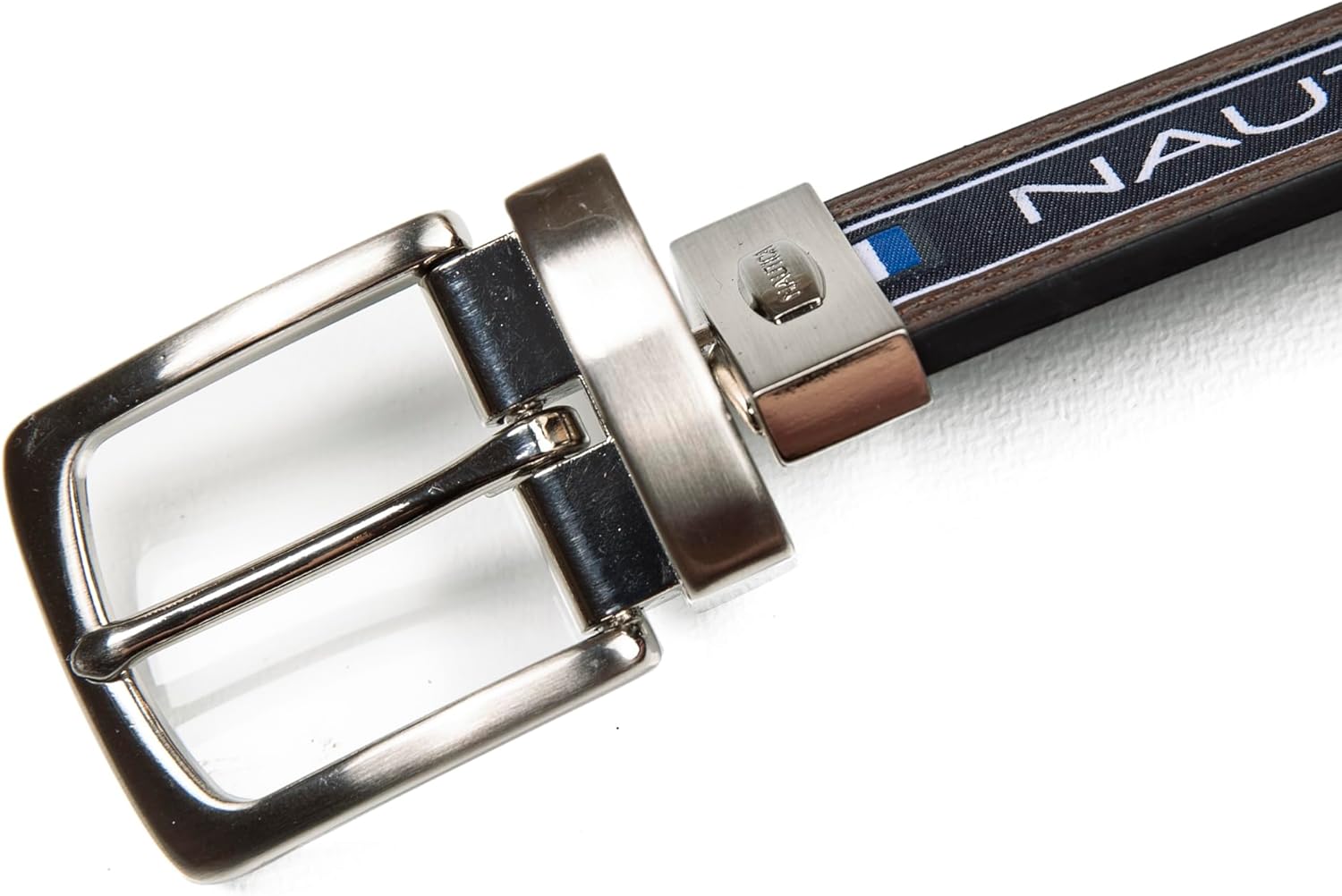 Nautica Men's Reversible Leather Belt | 2-in-1 | Classic | Everyday | Business | Work | Dress | Casual | Metal Buckle