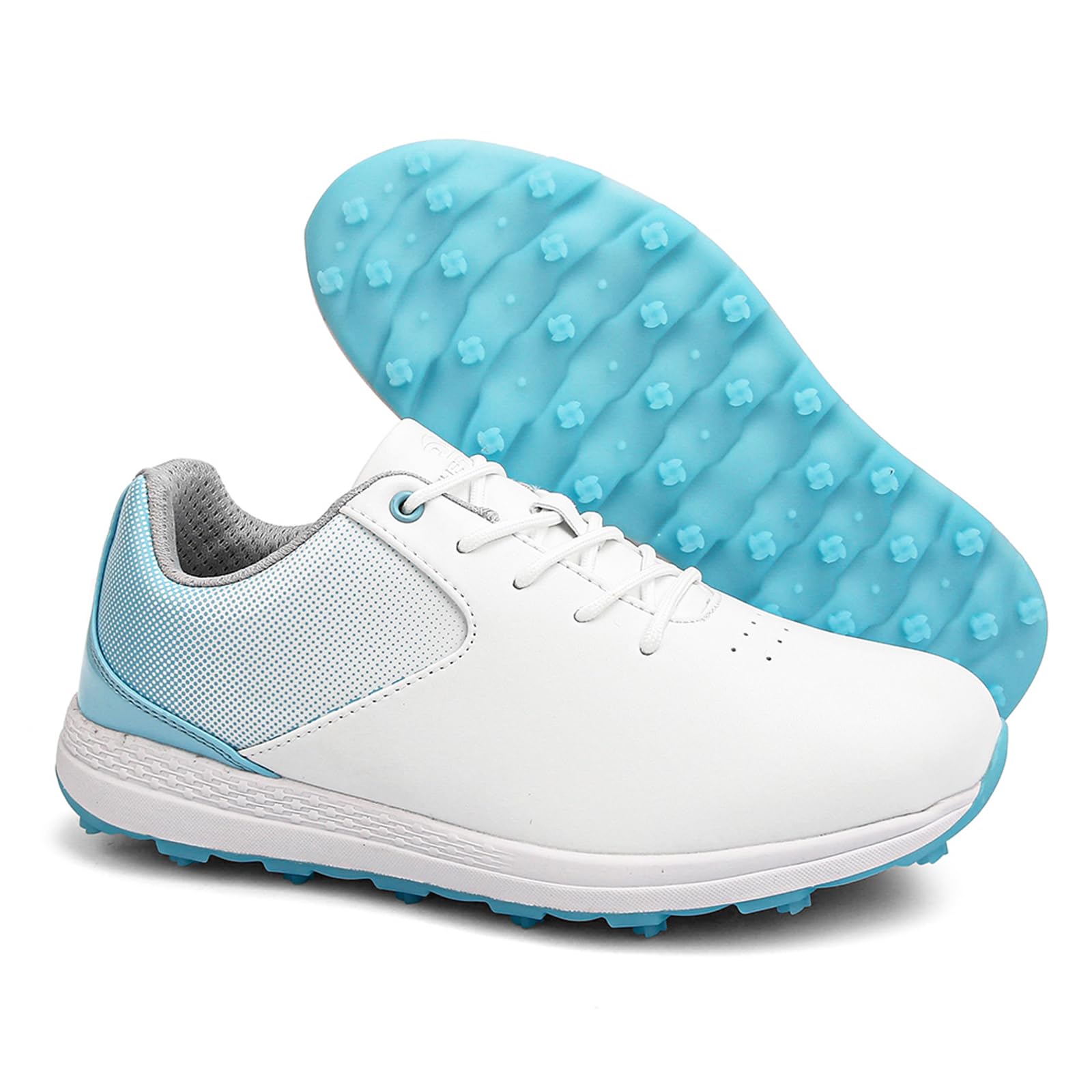 Mujer Zapatos De Golf, Zapatillas De Golf Ligeras E Impermeables Sin Clavos para Niñas, Zapatos De Golf Antideslizantes para Entrenamiento De Tallas 36-43