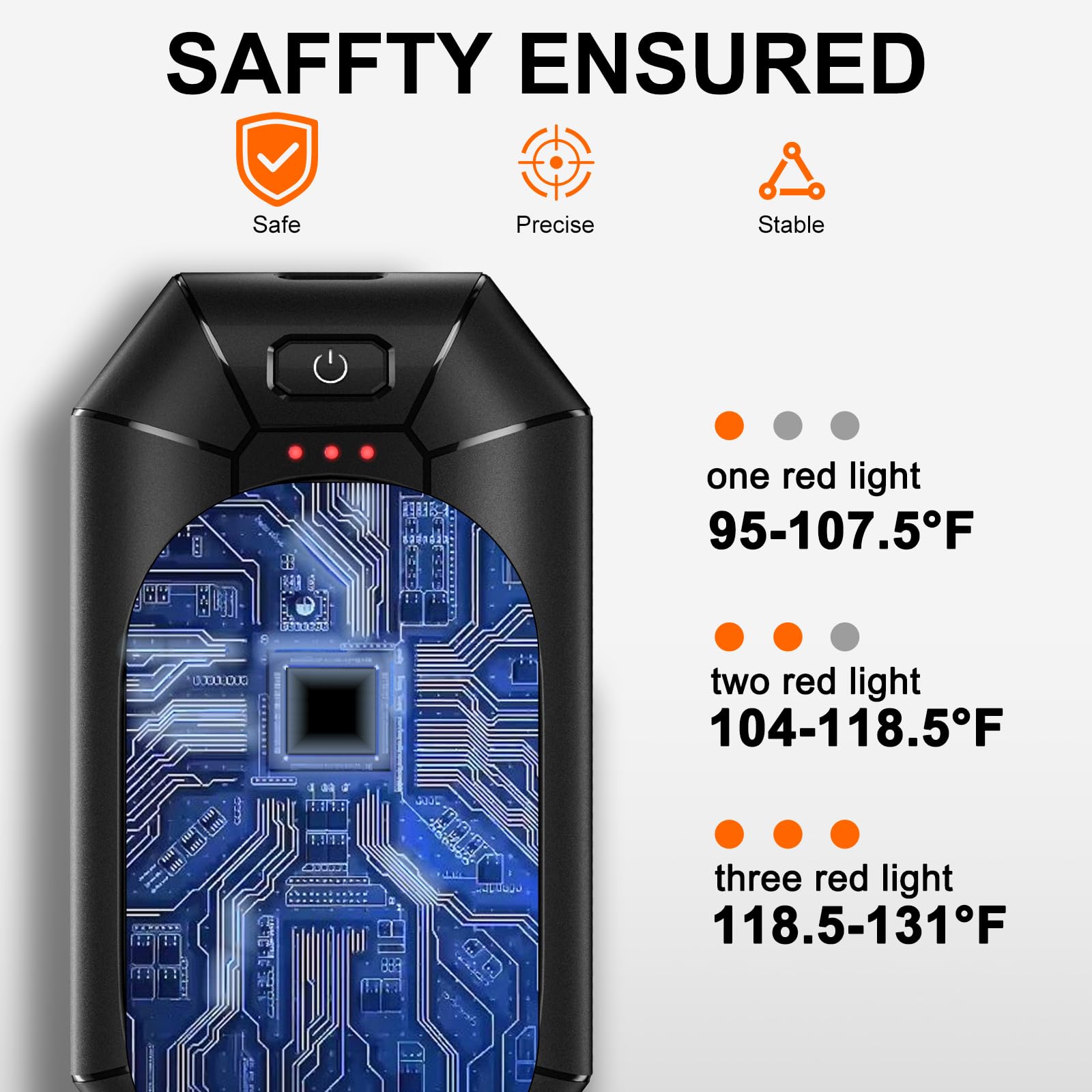 AI Lot de 2 chauffe-mains rechargeables avec batterie de 4000 mAh, puces intelligentes intelligentes, chaleur sûre de 20 heures, chauffage de poche portable, pour l'extérieur, la chasse, le golf, le