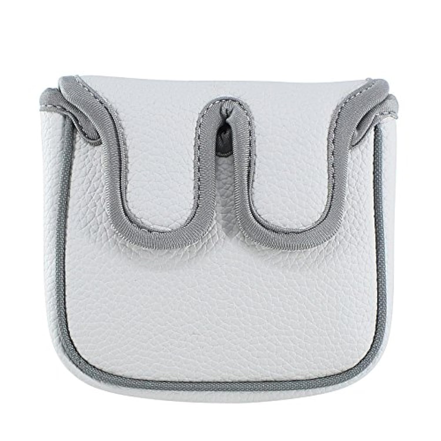 Big Teeth Heel Shaft Golf Square Mallet Putter Cover Headcover Center Shafted Putter Club Protector Compatible with High MOI Large Taylormade Scotty Cameron 6M DB