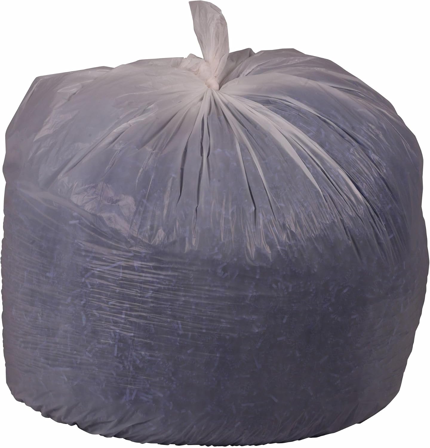 Boardwalk Low-Density Waste Can Liners, 56 gal, 0.6 mil, 43" x 47", White, 25 Bags/Roll, 4 Rolls/Carton