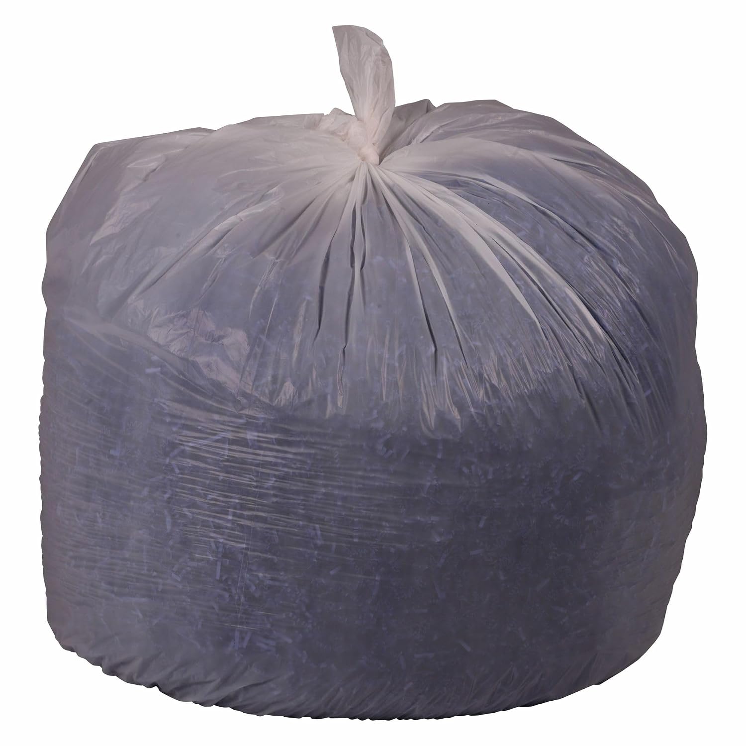 Boardwalk Low-Density Waste Can Liners, 45 gal, 0.6 mil, 40" x 46", White, 25 Bags/Roll, 4 Rolls/Carton