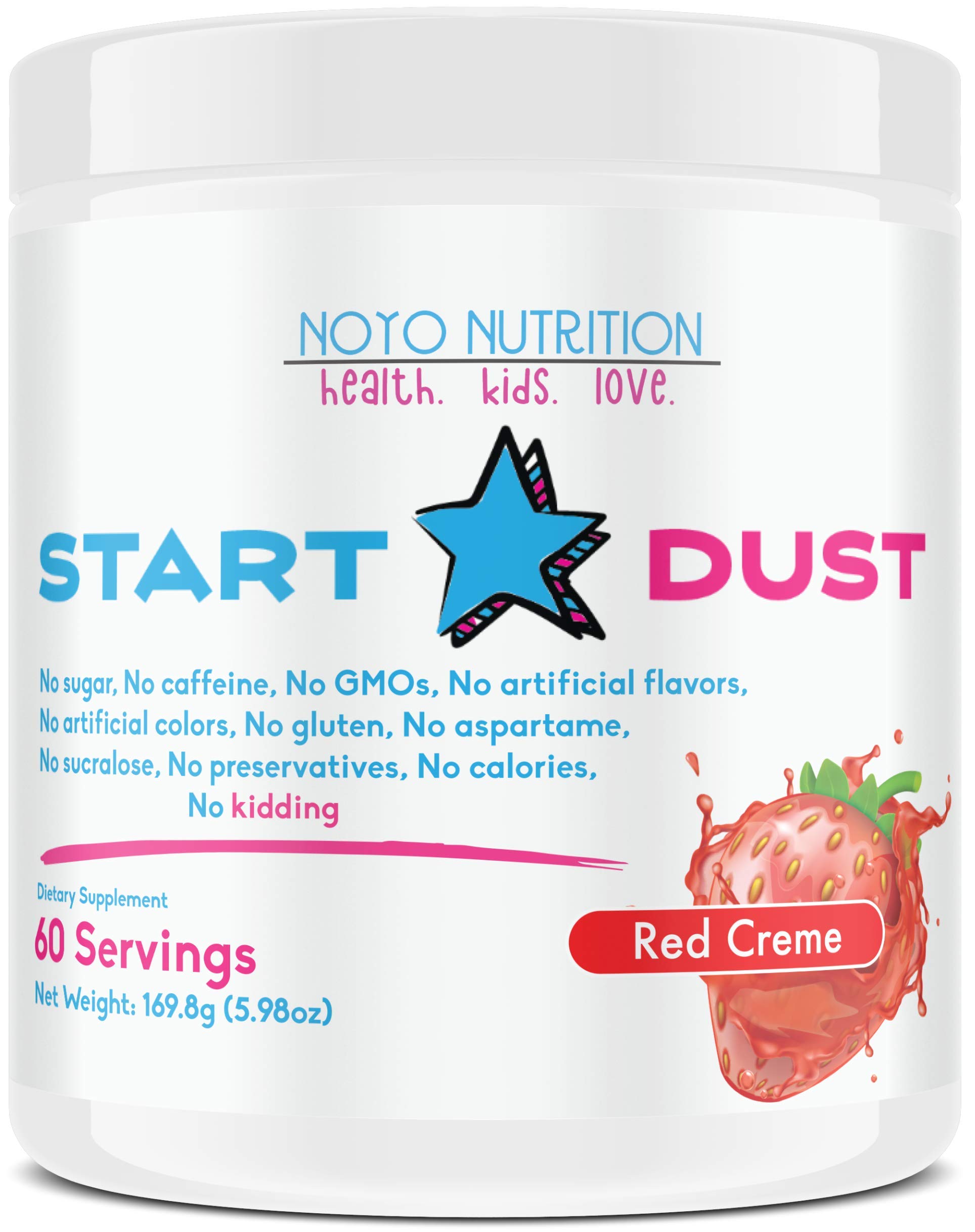 StartDust: Healthy & Guilt-Free Flavoring Powder | Sugar Free | 17 Vitamins and Minerals | Includes Turmeric | No Calories | Natural Flavors and Colors (Red Creme, 60)