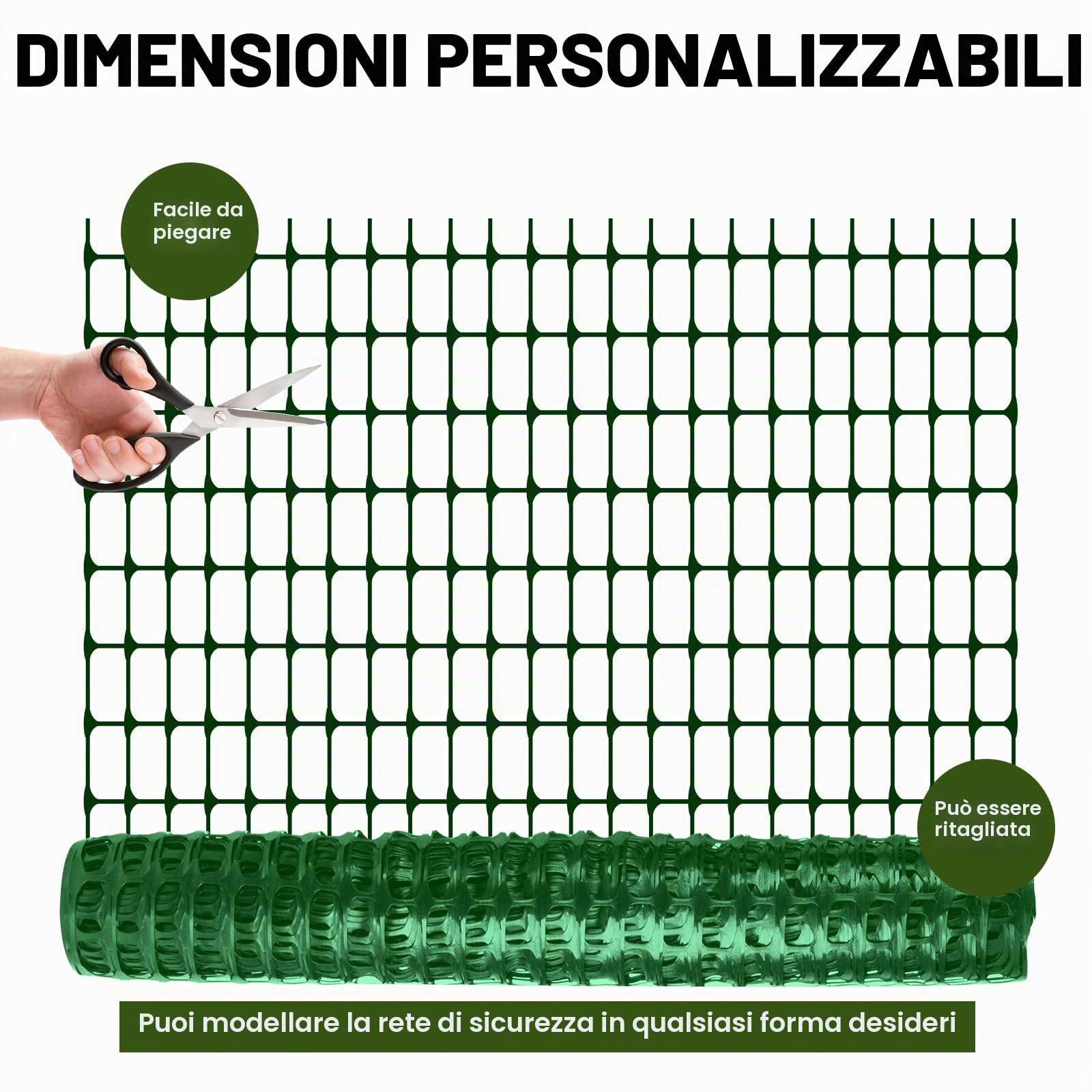 Recinzione da Giardino 100 cm x 30 m con 25 Pali da 115 cm