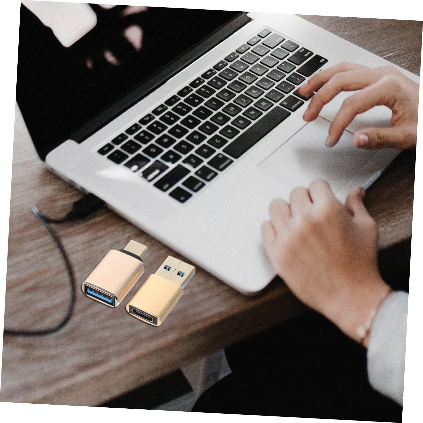 WOONEKY 5 Set Di Adattatori Usb-c A Usb in Lega Di Alluminio Adattatore Otg Lettore Di Schede Esterno Per Laptop/computer 4 Pezzi*5