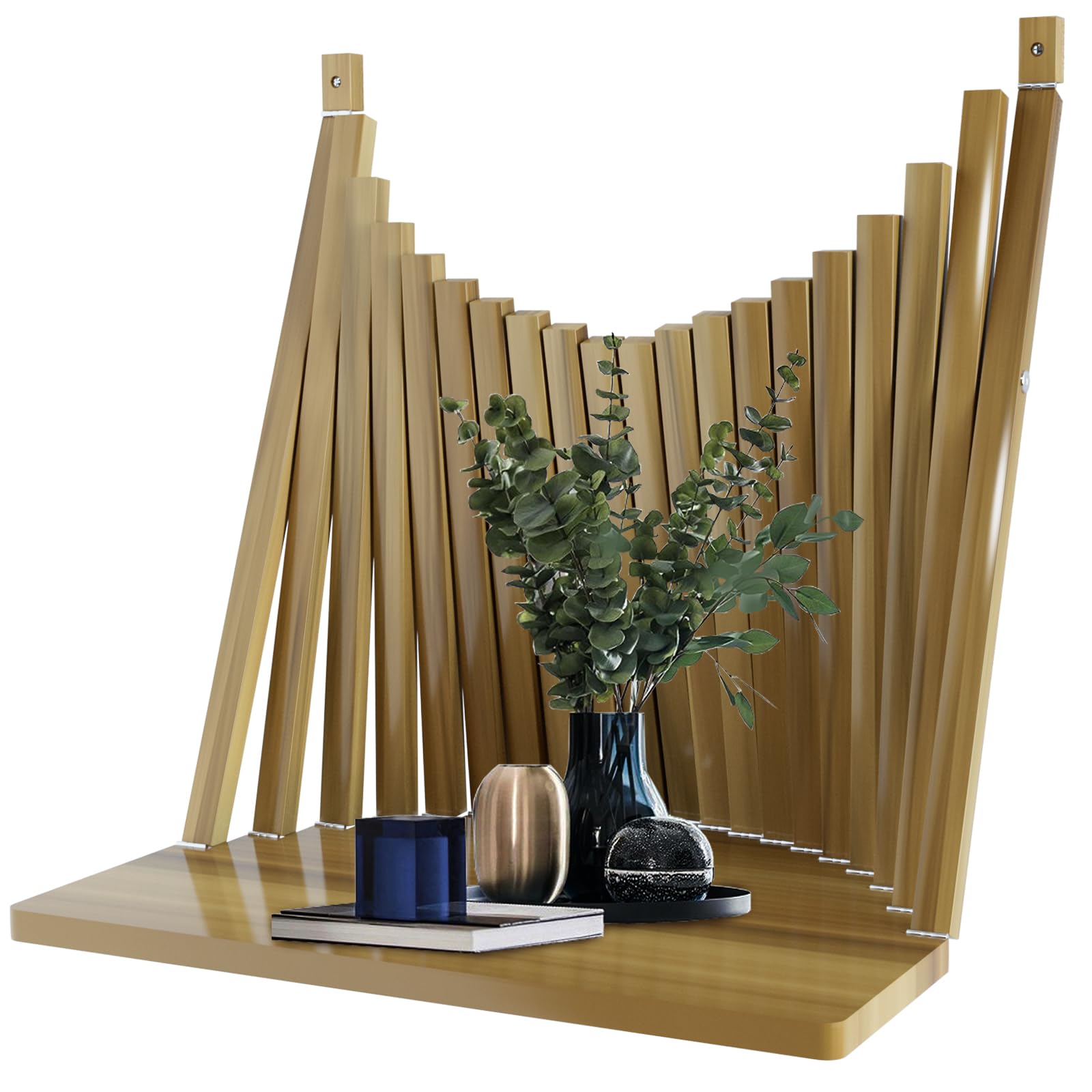 VQN Wall Desk Mounted Folding Table by Perfect Art Decor Desk for Office and Home Wall Table DIY Modern Style Wall Mounted Study Desk Small Wooden Table (brown)