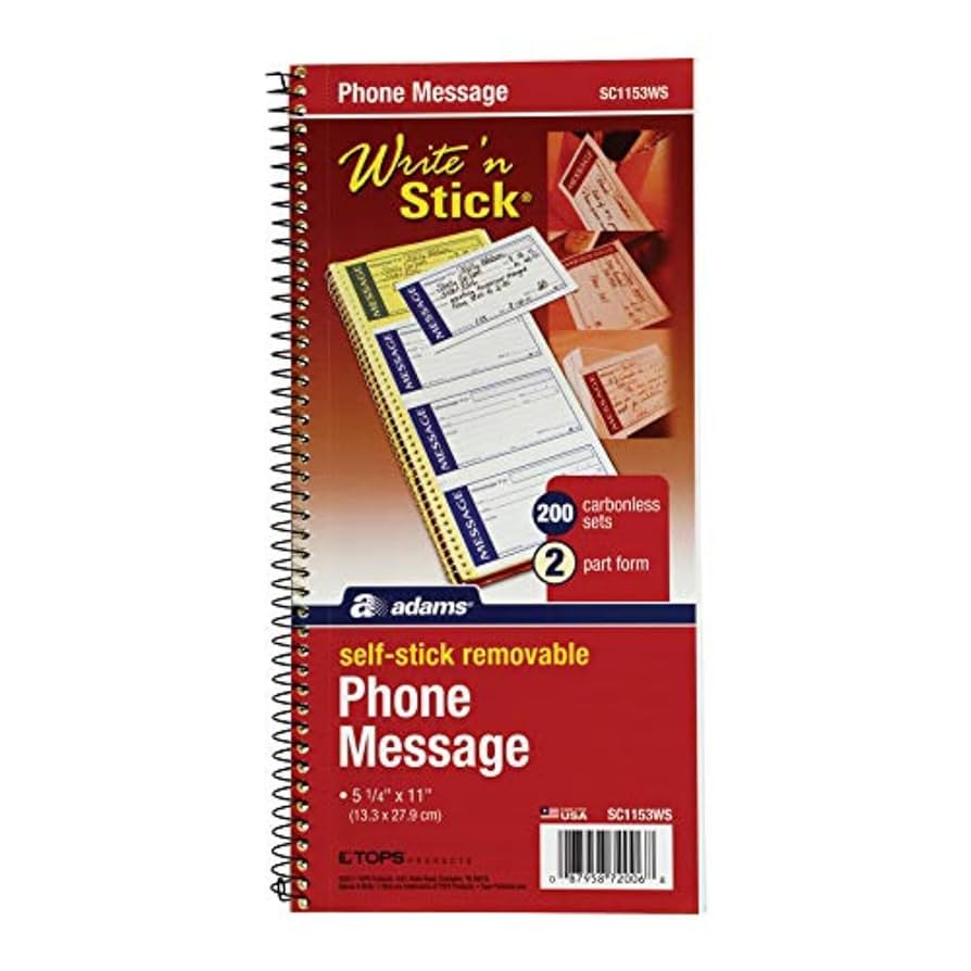 Amazon.com : Adams Write 'N Stick Message Pad, 2-Part