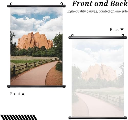 Miniatura 5 de Pósteres colgantes personalizados para pared, añade tu propio texto personalizado, imagen de texto personalizado, pintura de pergamino colgante de