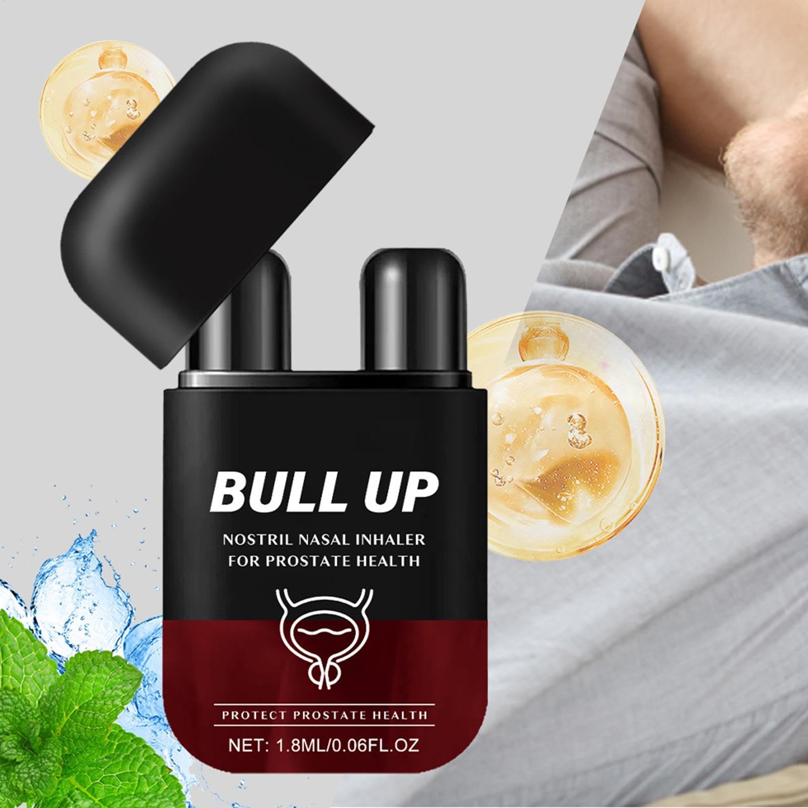 Inhalator funkcyjny, inhalator do nosa dla zdrowia prostaty, od?wie?aj?cy inhalator zapachowy, bezpieczna i niedra?ni?ca piel?gnacja, zapewnia ?atw? ulg? w oddychaniu, 6,8 cm do podró?y