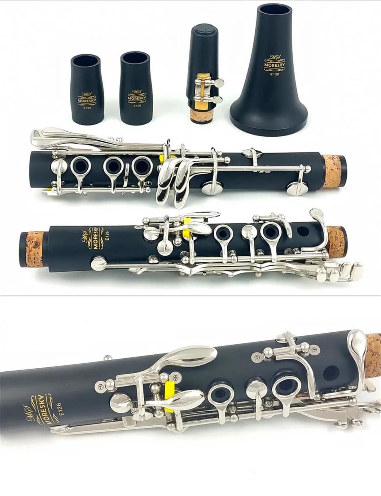 Clarinete De 17 Teclas Si Bemol (Bb) Clarinete | Instrumento de goma dura