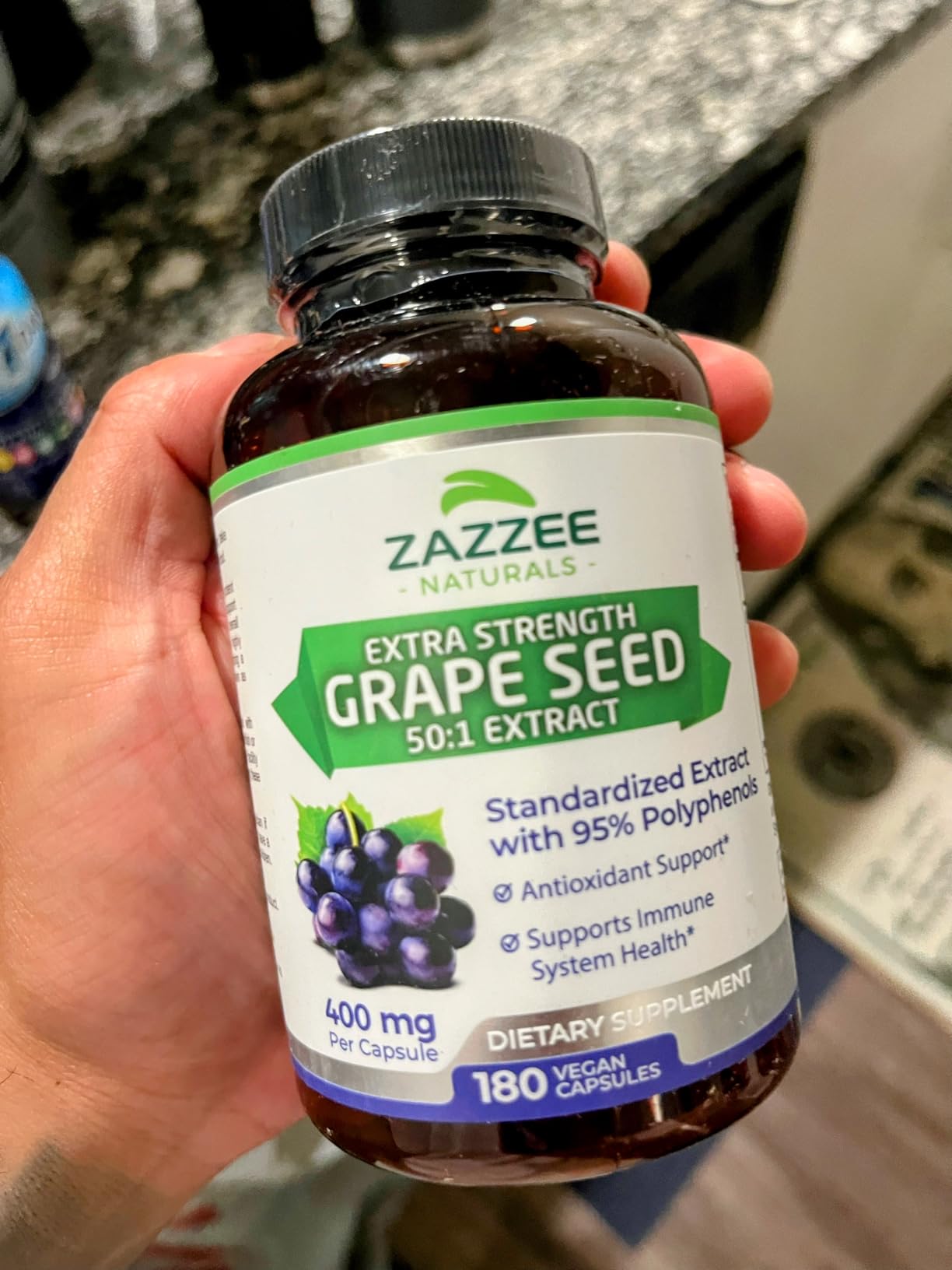 Grape SEED 1〜26 / 12〜26 Zazzee High Strength Grape Seed 50:1 Extract, 180 India | Ubuy