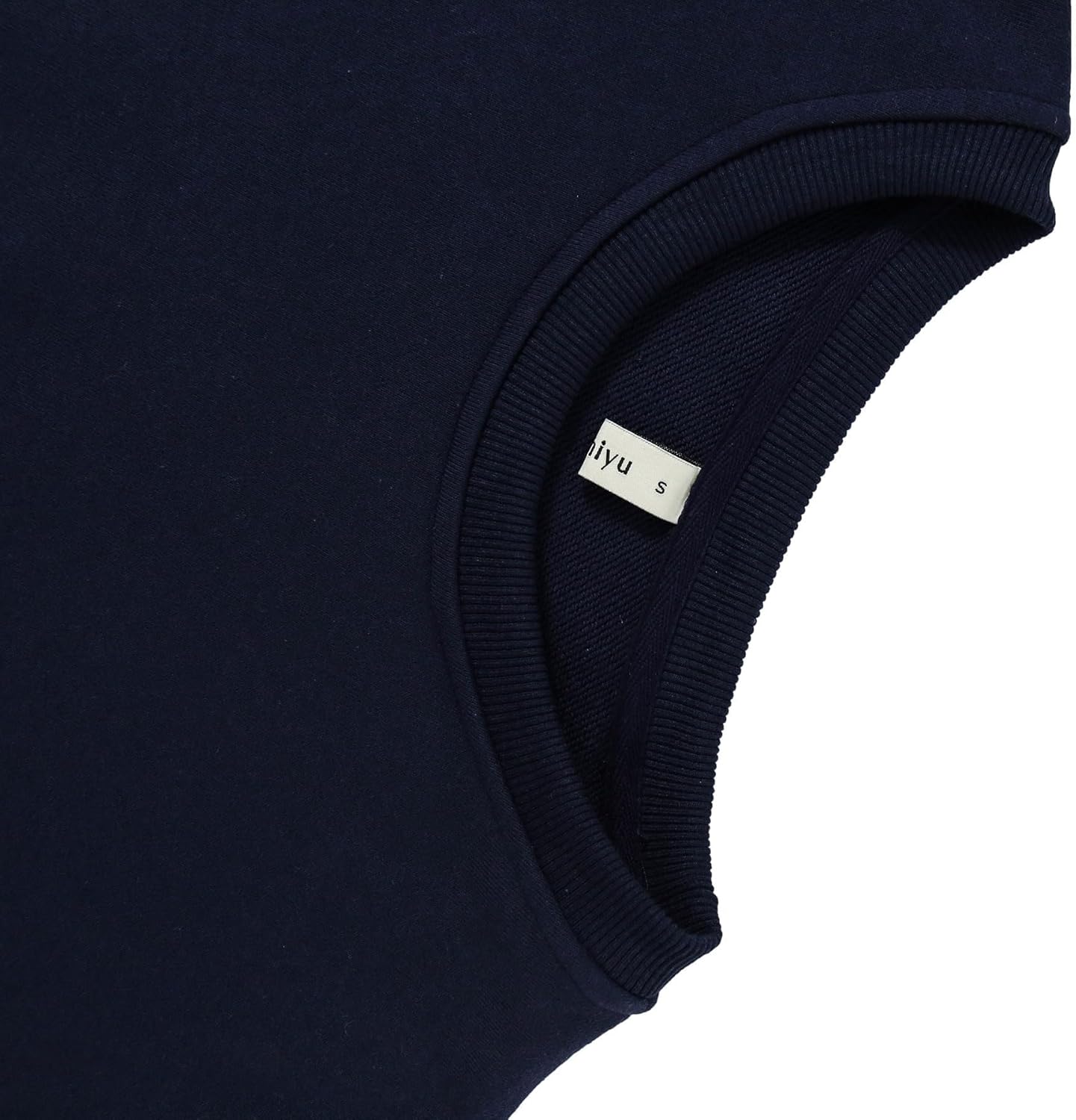 Amazhiyu Women's Cropped Sweatshirt French Terry Crew Neck Long Sleeve Pullover - Image 6