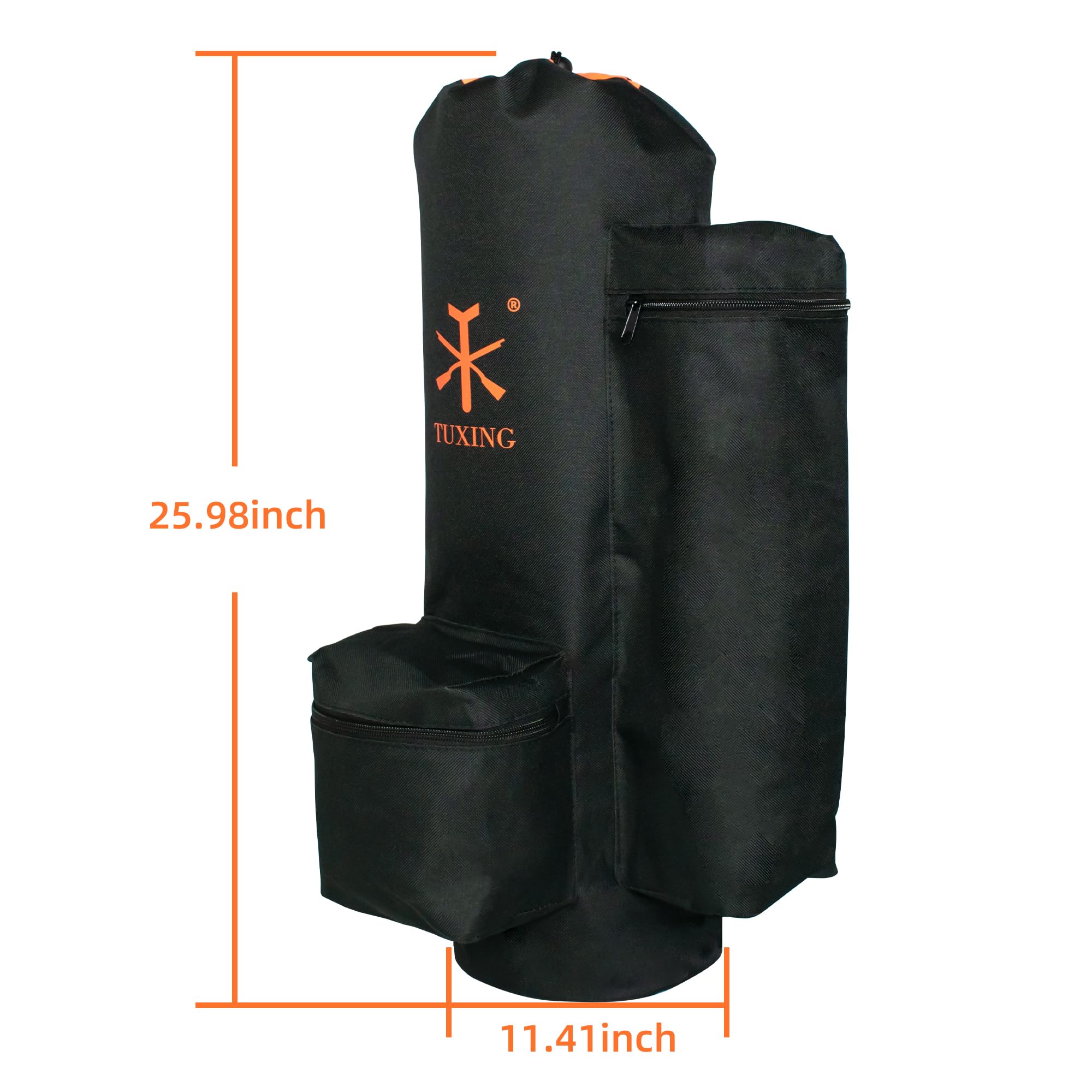 TUXING Pcp Kohlefaser-Tank, Paintball-Lufttank und Zylinder-Tragetasche, Rucksack, 3 l/6,8 l/9 l, 6,8 l, Schwarz, Large, Camouflage