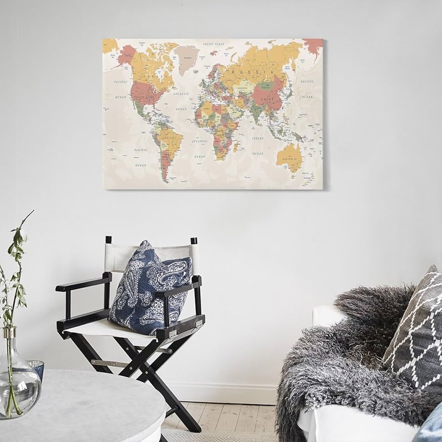 アートパネル　世界地図　ワールドマップ　ポスター　地球　世界　絵　絵画　壁掛け 81vmGgPYahL._UF350,350_QL50_.jpg