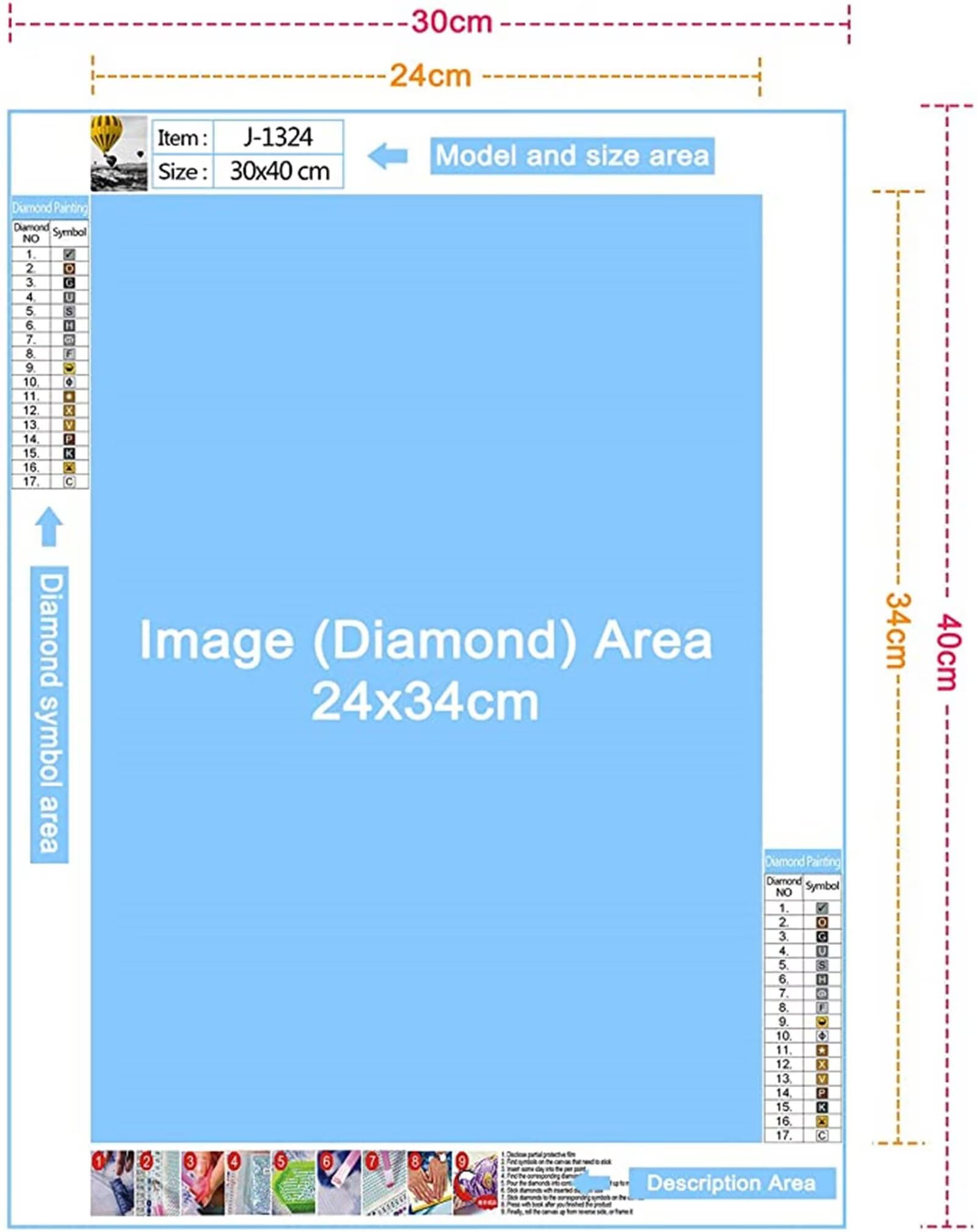 Xinyuer Peinture Diamant Adulte Grand Format Paysage Fantastique, Diamond Painting Adulte XXL, DIY Broderie Diamant Painting Kit pour Enfant Débutants Murale Décor Square Drill 70x140cm