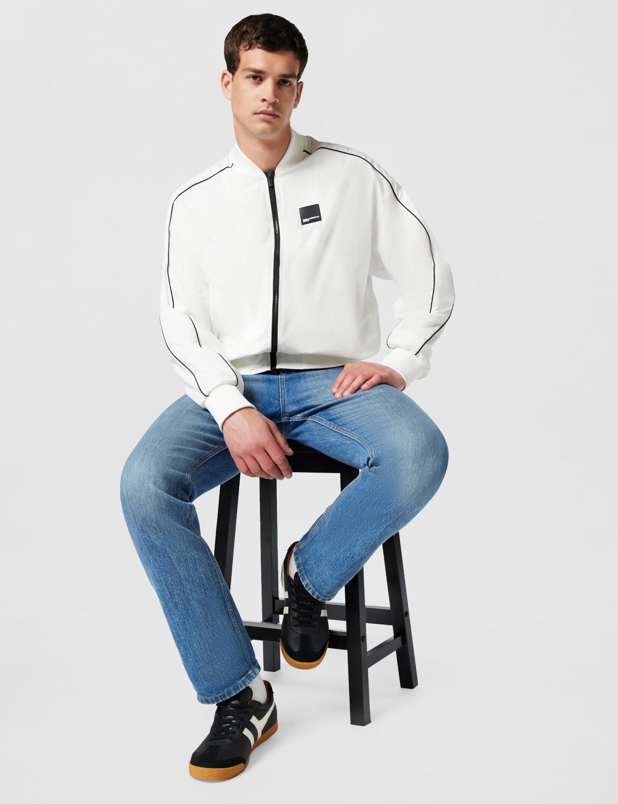 Karl Lagerfeld Jeans Herren Light Track Bomber