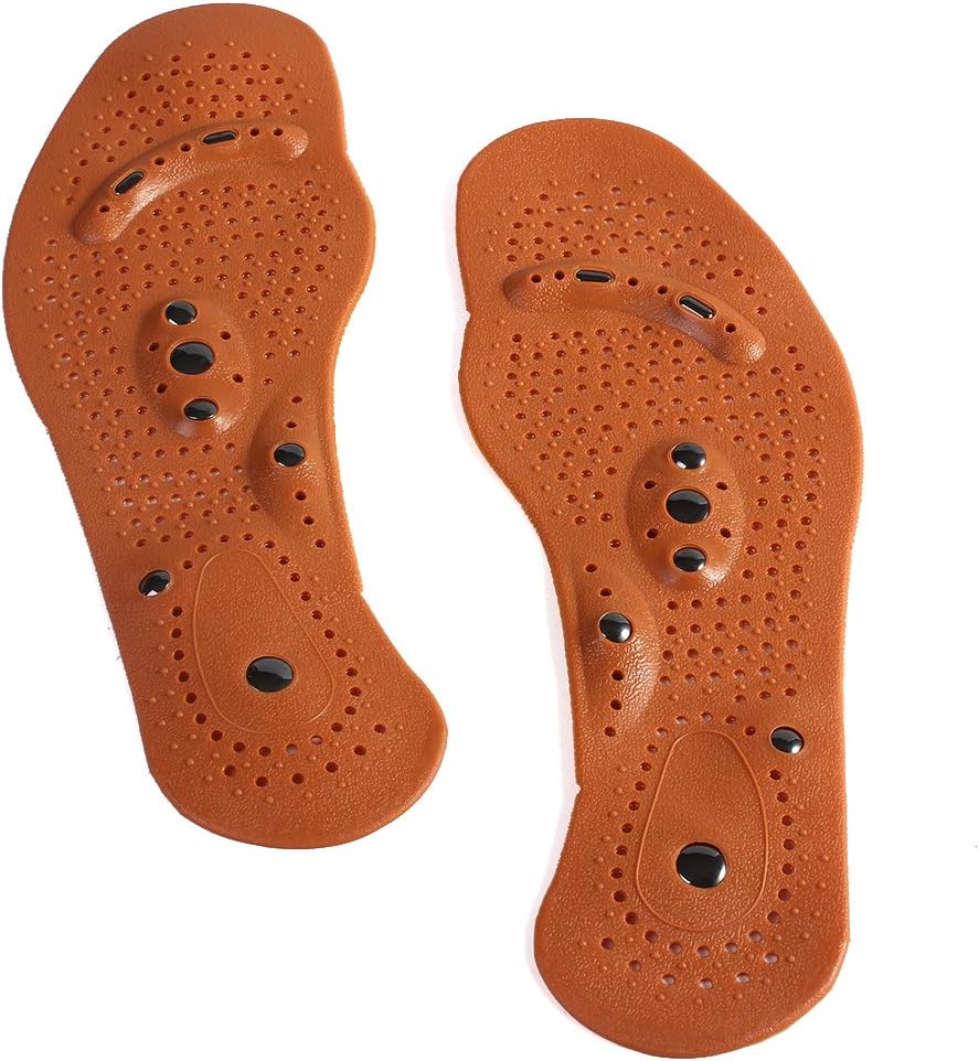 HACBIWA Therapeutic Magnetic Insoles Foot Pain Relief Universal Sizing for Men