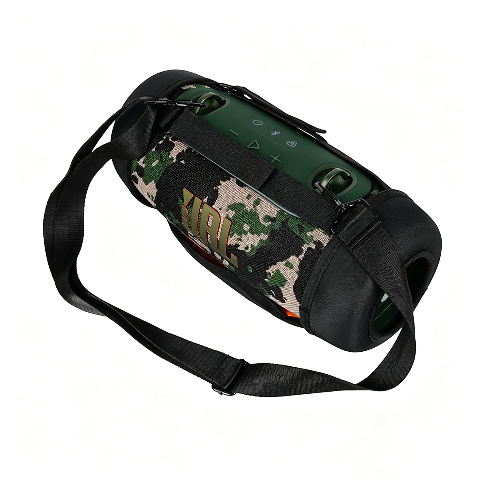Funda Protectora con Correa de Hombro para JBL Xtreme 5, Exterior Portátil Transparente al Sonido Bolsa de Malla Estuche de Almacenamiento (Negro)