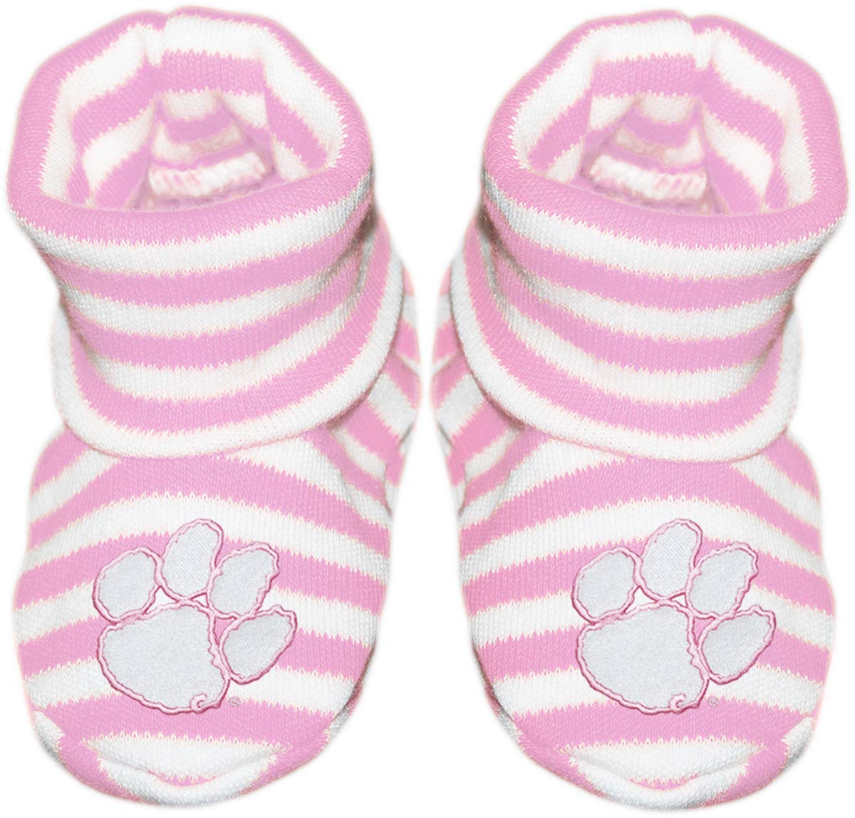 Creative Knitwear Clemson Newborn Baby Striped Bootie Sock