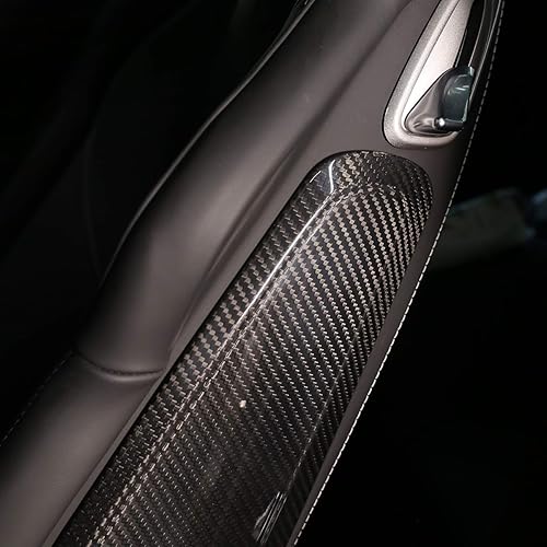 Miniatura 4 de YIWANG 100% fibra de carbono real para Porsche 911 718 2013-2019 asiento interior del coche panel lateral accesorios 2 unids