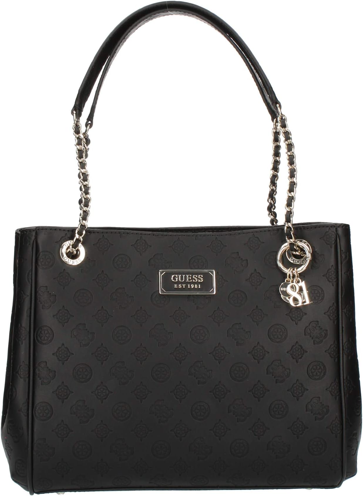 GUESS Logo Love Girlfriend Carryall Black