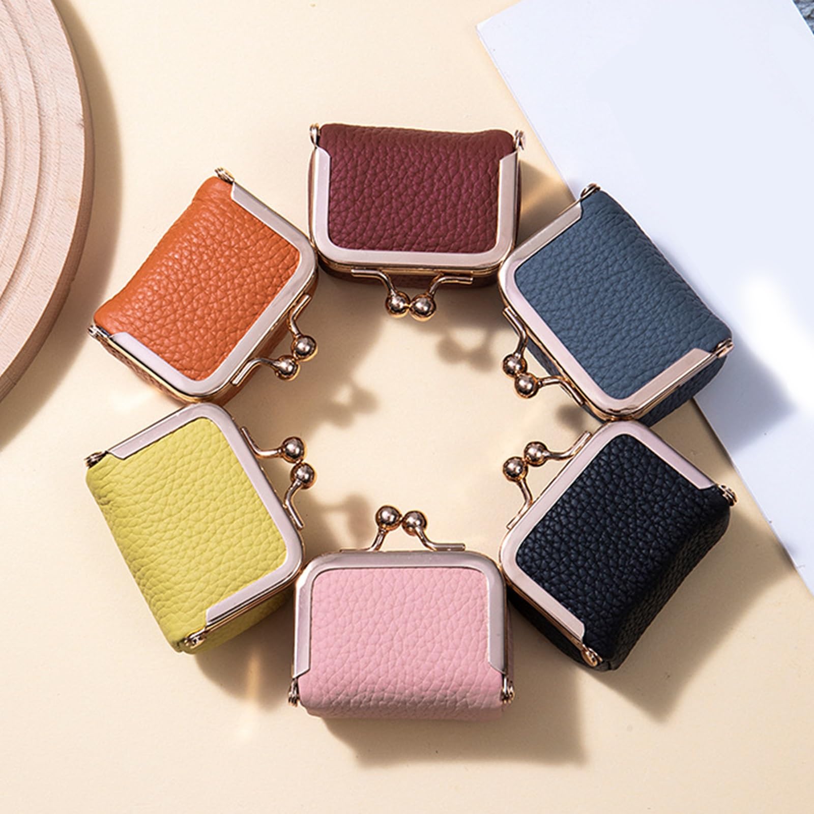 Genuine Leather Mini Jewelry Box, Portable Vintage-inspired
