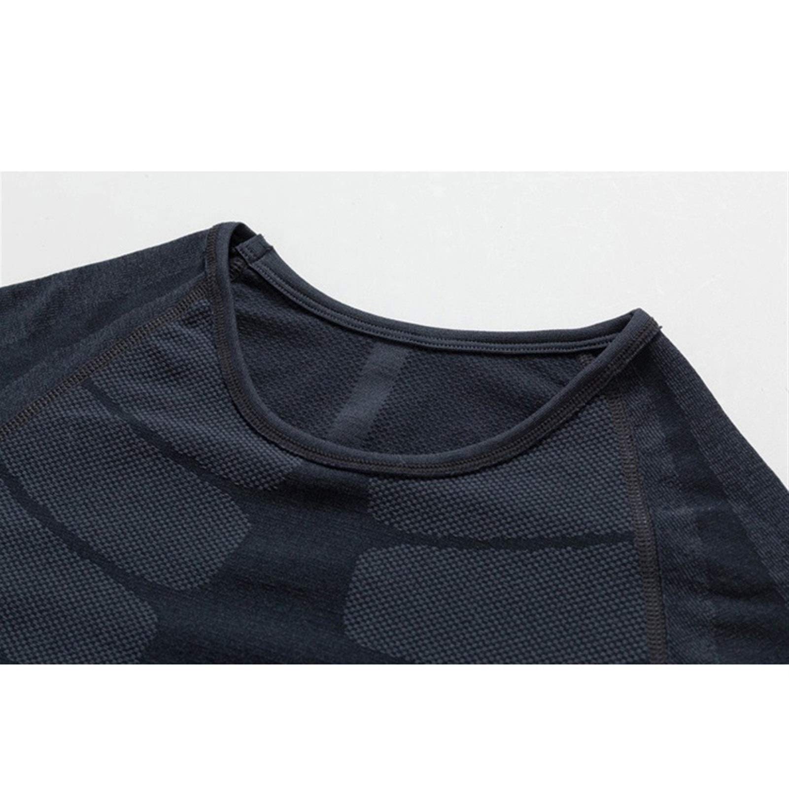 Inverno Biancheria Intima Termica Set Intimo Termico Caldo Maschio Secco Rapida Stretch Uomo Cloth (Color : Blue, Size : L.)