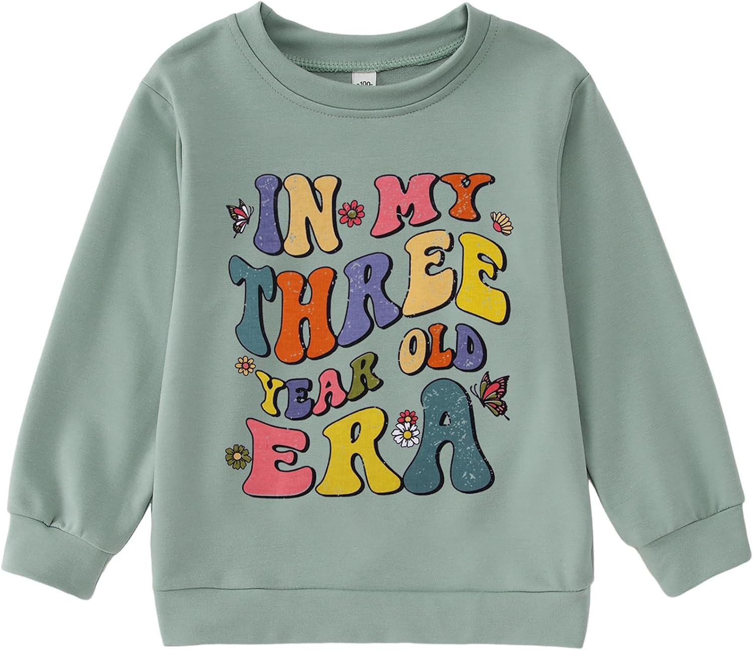 BOUTIKOME In My One-Seven Years Old Era Sweatshirt Toddler Girls 1st 2nd 3rd 4 5 6 7th Birthday Outfit B-day Shirt Pullover