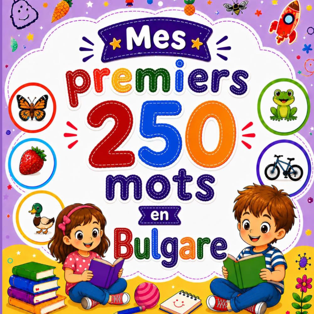 Mes premiers 250 mots en Bulgare: Livre bilingue Français–Bulgare pour enfants | Apprentissage facile avec images colorées | Vocabulaire essentiel du quotidien.