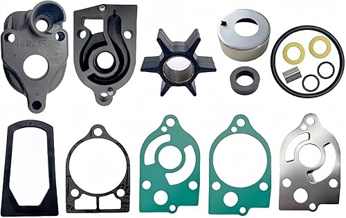 77177A3 Kit de impulsor de bomba de agua para motores fueraborda Mercury Marine 24 ciclo 30 a 70 HP con carcasa y base