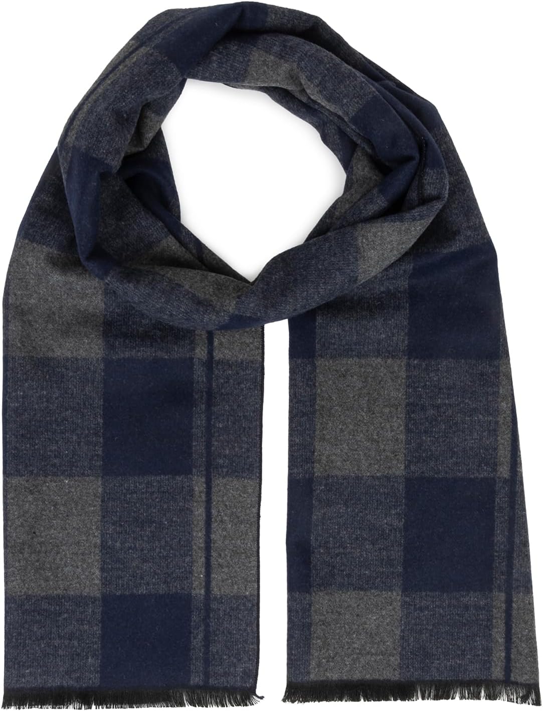 Mens Scarf Winter Plaid Scarf Thick Warm-Shawl Long Tartan Scarves for Men