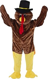 Thanksgiving Turkey Adult Mascot Costume (One-Size) - Buy now