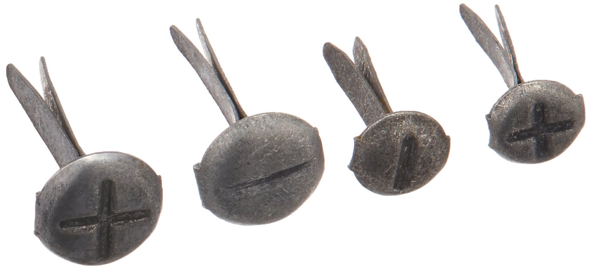 Eyelet Outlet Shape Brads 12/Pkg-Screws