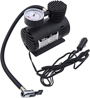 Air Compressor 300 PSI, 12V Digital Pressure Gauge, Portable | Inflation <3 min, ball & valve units, in the glove compartment, one-handed use, reading-for car, MC, bicycle, sports