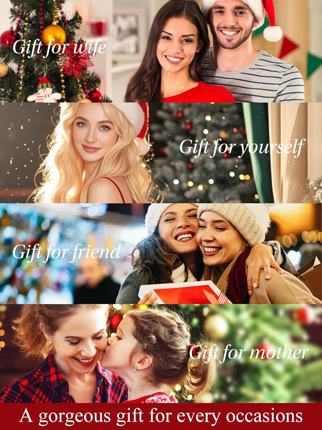 Forever Love Valentines Rose Heart Necklace Gifts for Women,I Love You Forever Jewelry with Birthstone Pendant,Valentines Anniversary Birthday Gifts for Her Wife Mom Grandma Daughter - Image 6